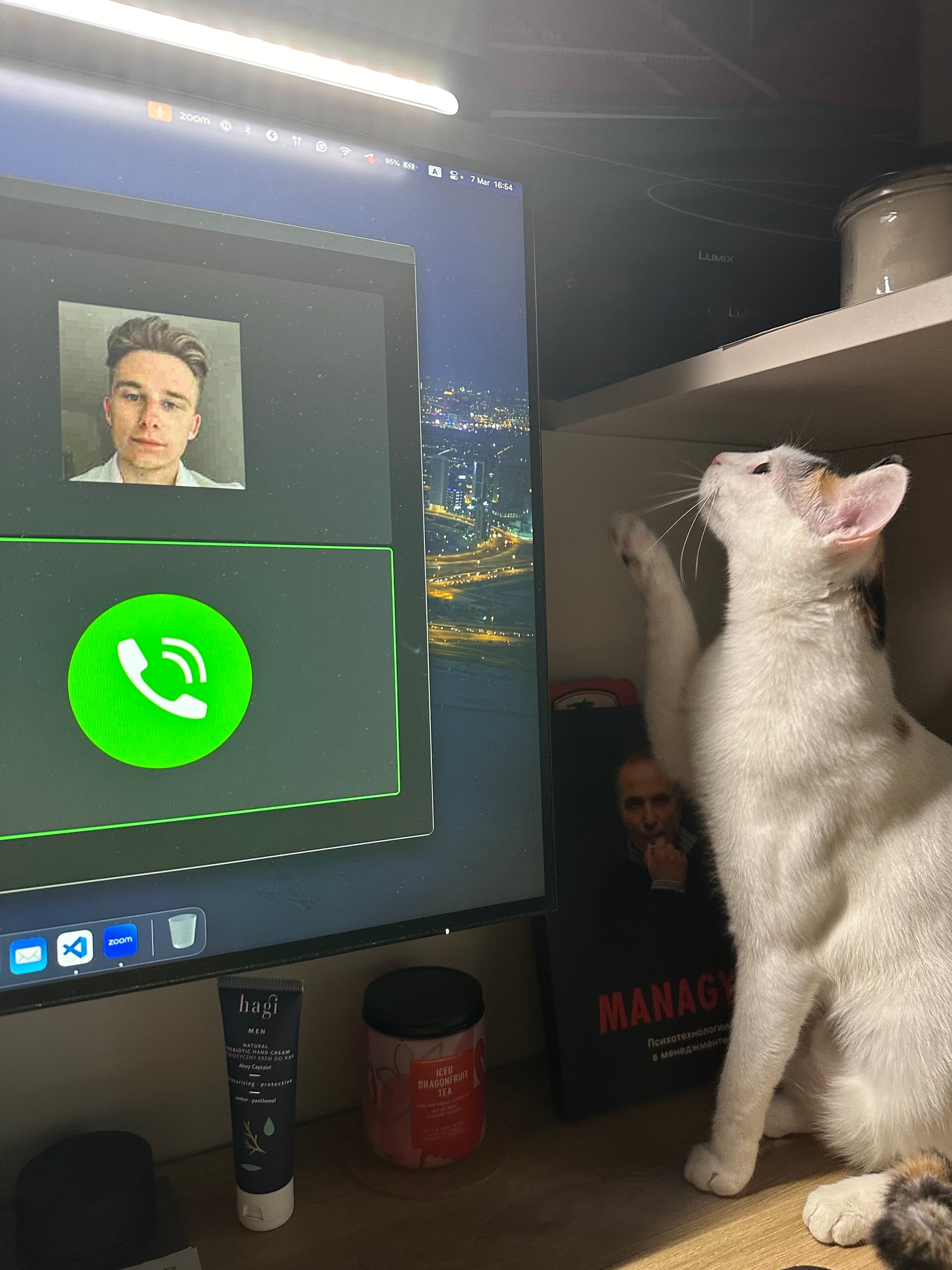 Elisey on a mentoring call